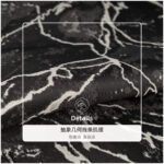 Soft furnishing design throw pillow, black marble texture, spun fabric - Image 2