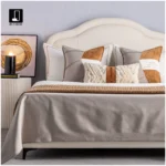 Brocade-Style Wabi-Sabi Coffee-Orange 9-Piece Bedding Set for Model Rooms, B&Bs, Villas, and Showrooms—High-End Multi-Piece Set - Image 2