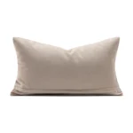 Cushion for Sofa, Living Room, Light Luxury, High-End Look, Gray Genuine Horsehair Patchwork Lumbar Pillow, Model Home, Villa, Bed Cushion - Image 4