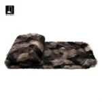 Modern Luxury Villa Showroom: Bed Throw, Hotel-Style Sofa Cover, Soft Brown Faux Fur Footboard Throw