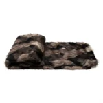 Modern Luxury Villa Showroom: Bed Throw, Hotel-Style Sofa Cover, Soft Brown Faux Fur Footboard Throw - Image 5