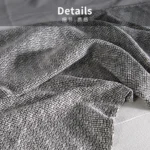 Interior Design Showroom: 9-Piece Brown Bedding Set with Fox Fur Pillows, Brown Leather Patchwork, and Shaggy Throw Blanket - Image 7