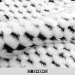 Show Home: Scandinavian Minimalist, Modern, New Chinese-Style, Light Luxury Living Room with Bay Window; Black-and-White Bedside Rug; Instagram-Style Plush Throw - Image 4