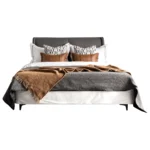 Modern Luxury-Chic Model Unit: 10-Piece Brown-Toned Bedding Set for Guesthouses, Villas, and Showrooms—High-End Multi-Piece Bedding Sets - Image 5