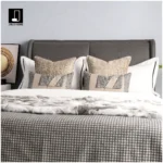 Affordable Luxury Showroom: Beige 10-Piece Bedding Set, Hotel Furniture Showroom, Bedding, Houndstooth Pillows, Throw Blankets - Image 2
