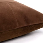 Cushion for Sofa and Living Room: Light Luxury, High-End Imported Brown Deer Suede Patchwork Square Pillow for Model Homes and Bedside Cushions - Image 5