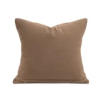 Brocade-style Premium Coffee-Brown Embossed Cushion: Modern Minimalist Geometric Shag Square Cushion for Showroom Living Rooms and Bedrooms - Image 4