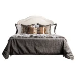 Brocade-Style Vintage-Inspired Coffee-Gold Bedding 11-Piece Set: Model Room, B&B, Villa, Showroom, High-End Multi-Piece Set - Image 5