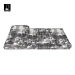 Showroom Villa Living Room Sofa Throw and Bedspread; Hotel-Style Italian-Inspired Light Luxury Black Leather-Weave Textured Footboard Throw