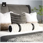 10-Piece Brown-Toned Bedding Set for Soft Furnishing Showrooms, Hotel Furniture Showroom Bedding, Fox Fur Throws, and Pillows - Image 2