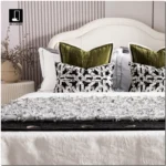 Brocade-Style Vintage Green 12-Piece Bedding Set for Model Rooms, B&Bs, Villas, and Showrooms—High-End Multi-Piece Sets - Image 2