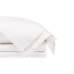 Jinshi Soft Furnishings Showroom: Italian-inspired, light luxury, white-lined, woven-textured, high-end custom four-piece bedding set - Image 5