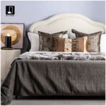 Brocade-Style Vintage-Inspired Coffee-Gold Bedding 11-Piece Set: Model Room, B&B, Villa, Showroom, High-End Multi-Piece Set - Image 2