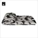 Showroom Villa Living Room Sofa Throw and Bedspread; Hotel-Style Italian-Inspired Light Luxury Peacock-Feather Texture Footboard Throw