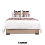 Soft Furnishings for Model Homes: Modern, Light Luxury, High-End 4-Piece Bedding Set—Nordic-Style Hand-Woven Bedding in Coffee Brown - Image 5