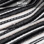 Cushion for Sofa, Living Room, Model Home, Villa: Light Luxury, Sophisticated Style, Black and White Cotton-Linen, Fringed, Tasseled, Bed Pillow, Lumbar Support Cushion - Image 3