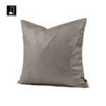 Green Leather Patchwork Square Cushions for Sofas and Living Rooms: A Touch of Luxury for Model Homes and Villas—Bedside and Decorative Pillows - Image 2