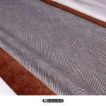 Soft Furnishings for Model Homes: Light Luxury High-End 4-Piece Bedding Set in Taupe, High-End Custom-Made Bedding with a Nine-Grid Design - Image 3