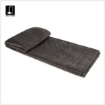 Showroom Villa Living Room Sofa Throw and Bedspread; Hotel and Club Italian-Style Light Luxury Gray Crinkled Footboard Throw - Image 2