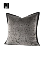 Cushions for Sofas and Living Rooms: Italian-Style Light Luxury, High-End, Modern Minimalist Gray Shag Fabric for Model Homes, Bedside Cushions, and Cushion Covers - Image 2