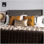 11-Piece Yellow-Toned Bedding Set for Soft Furnishings Showrooms, Hotel Furniture Showrooms, Bedding, Fox Fur Throws, and Pillows - Image 3