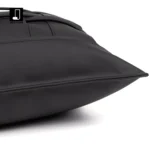 Black Leather Hand-Woven Lumbar Pillow for Sofas and Living Rooms: A Touch of Luxury for Showrooms and Villas - Image 4