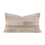 Luxury-style gray horsehair-woven lumbar cushion for sofas and living rooms; model home and villa bedding cushion - Image 5