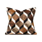 Geometric-patterned horsehair cushion covers for villa living rooms, sofa cushion covers for model homes, and light luxury hotel-style cushion covers - Image 5