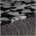 Soft Furnishings for Model Homes: Light Luxury Wabi-Sabi Style 4-Piece Bedding Set in Brown with Black and White Stripes - Image 4