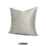 Soft furnishings, sofa, model home, bay window, Nordic and Italian styles, light luxury, gray, imported fabric, high-end textured throw pillows and cushions - Image 2