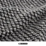 Soft Furnishings for Model Homes: Scandinavian Modern and Italian-Style Luxury Living Room with Bay Window, Black-and-White Textured Wool Throw Blanket and Lounge Blanket - Image 5