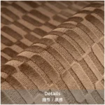 Brocade and Brown Shaggy Cushions: Luxury-Style Living Room Sofa Pillows for Villas, Hotel Model Rooms, and Showroom Cushion Sets - Image 3