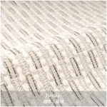 Jinshi Showroom: Cushions, Sofa, Living Room, Light Luxury, Beige Cotton-Linen Blend, Striped Square Pillows, Orange-Trimmed Cushion Covers - Image 3