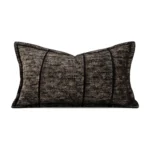 Velvet Cushion with Black and Gold Foil Accents—Light Luxury Living Room Sofa Cushion for Villas, Hotel Showroom, and Bedside Use - Image 5