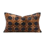 Luxury-Style Black and Brown Genuine Horsehair Woven Cushion for Sofas and Living Rooms—Model Home Villa Bed Cushion - Image 5