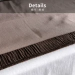 10-piece bedding set in shades of brown for model homes – upscale Italian hotel-style bedding with a bedspread, pillows, and pillowcases - Image 8