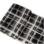 Modern Nordic-style model villa throw blanket; hotel-style Italian-inspired luxury sofa throw; black-and-white striped footboard throw - Image 4