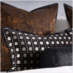 11-Piece Brown-Toned Bedding Set for Soft Furnishing Showrooms, Hotel Furniture Showrooms, Bedding, Fox Fur Throws, and Pillows - Image 5