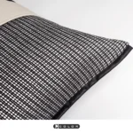 Soft furnishings: Sofa, model home, bedside, bay window, Nordic, Italian, light luxury, gray leather, hand-laced lumbar pillows, cushions - Image 3