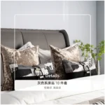 Modern Luxury Showroom: 10-Piece Gray Bedding Set; 4-Piece Bedding Set for Hotel Furniture Showroom - Image 4