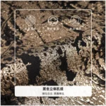 Brocade Villa Sofa Cushion Covers: Light Luxury, Premium Black and Gold Square Pillows, Vintage-Style Model Home Showroom Bed Cushions - Image 3