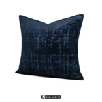 Soft Furnishings: Sofa, Model Home, Bay Window, Italian-Style Light Luxury, High-End Imported, Red and Blue Velvet Jacquard Cushions and Pillows - Image 3