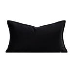 Luxury-style black and gold square cushion covers for villa sofas; vintage-style model home and showroom bed cushions - Image 4