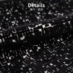 Black and White Shaggy-Edged Square Cushions for Sofas and Living Rooms: Light Luxury and Sophisticated Style—Model Home and Villa Bed Cushions - Image 3