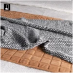 Showroom Villa Living Room Sofa Throw and Bedspread; Hotel-Style Italian Light Luxury Velvet Quilted Cotton Textured Footboard Throw - Image 2