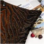 Brocade-style Shanghai-inspired vintage-style black-and-gold gradient throw pillow; villa model home sofa tiger-print cushion; showroom bedside pillows - Image 2