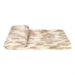 Modern Nordic Showroom: Wool Throw, Hotel-Style Italian Luxury Sofa Cover, Beige Striped Footboard Throw - Image 5