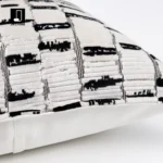 Showroom Sofa Living Room Light Luxury High-End Black and White Shag Pillows Hotel Villa Bay Window Bedside Cushions Pillow Covers - Image 4