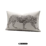 Cushions, Sofas, Living Room Showrooms, High-End Custom-Made, Modern Luxury, Leather, Leopard Print, Embroidered, Bedside Cushions, Long Pillows - Image 3
