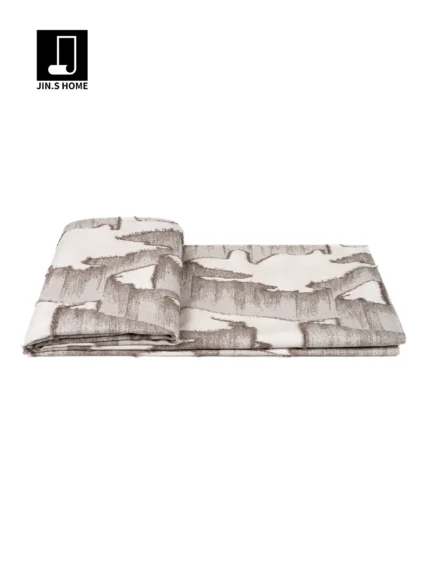 Interior Design Showroom: Hotel & Villa Sofa Throws and Bedspreads; Wabi-Sabi Style; New Chinese-Style Landscape Pattern; Footboard Throws